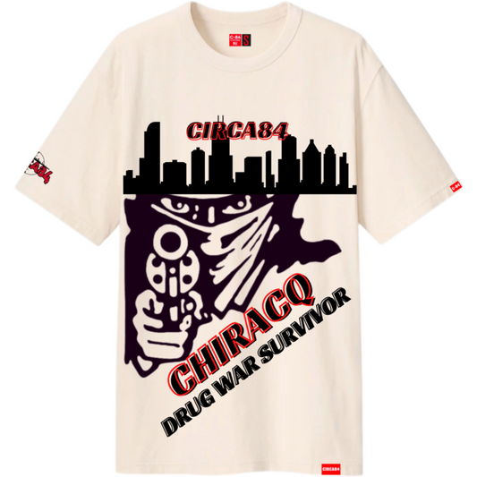 Limited Edition Circa84 Chiraq Drug War Survivor Tee⁵⁶